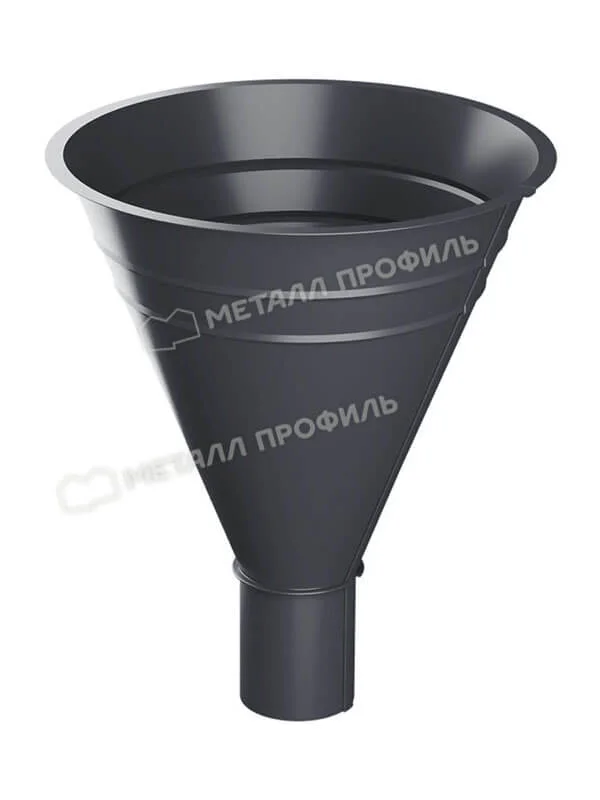 Воронка водосборная D100/300 Форамина Фриз (FRZ_D-01-Серый Сланец\Серый Сланец-0.6)