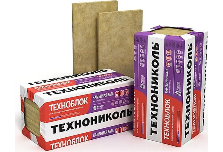 Утеплитель Техноблок Стандарт 45 1200х600х100мм (4,32м2, 0,432м3, 6шт/пач. 16пач/пал)