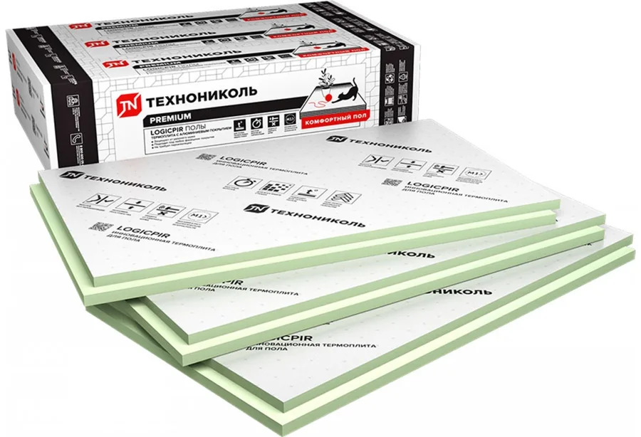 Плита теплоизоляционная Лоджикпир Полы ФЛ/ФЛ L-1190х590х50 (3,510м2)