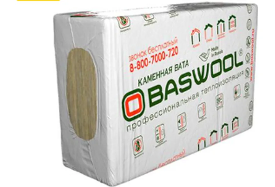 Плиты теплоизоляционные Baswool Фасад 140 1200х600х50 (0,216м3)