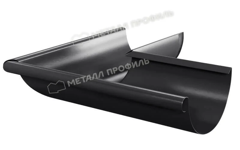Угол желоба наружный D125х90 градусов ГС Лайт (ПЭД-01-7024\7024-0.6)