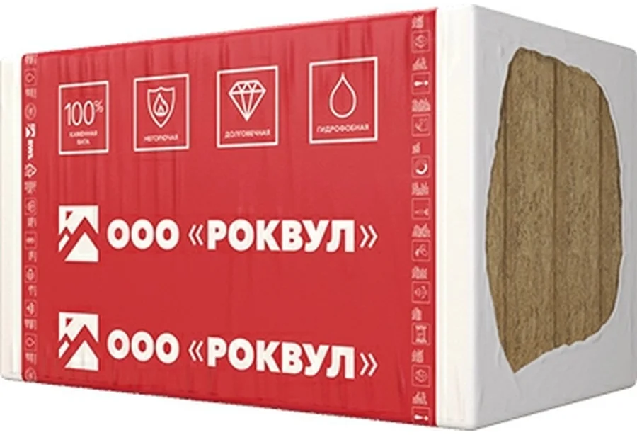 Утеплитель Р-ВУЛ Руф Баттс Н Оптима 1000х600х50 (3,60м2, 0,18м3)
