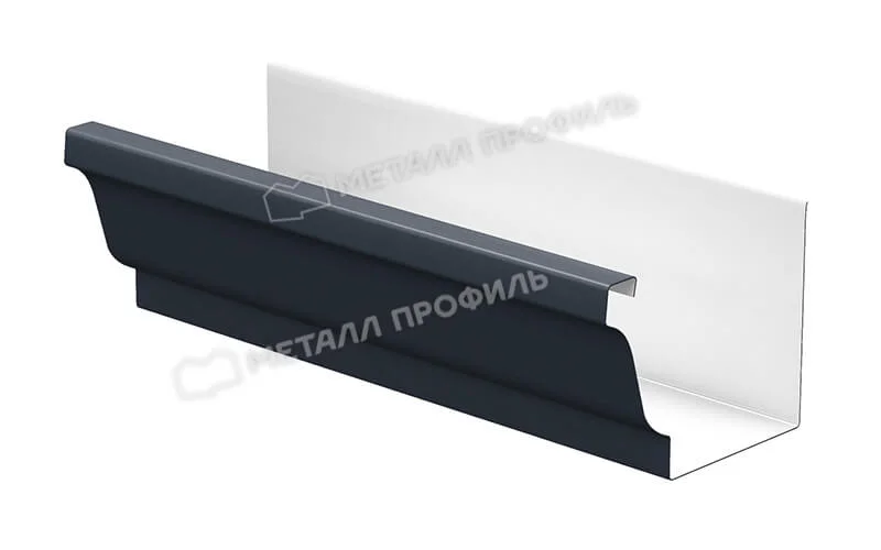 Желоб водосточный 120х86х3000 Форамина Фриз Квадро (FRZ-01-7024-0.5)