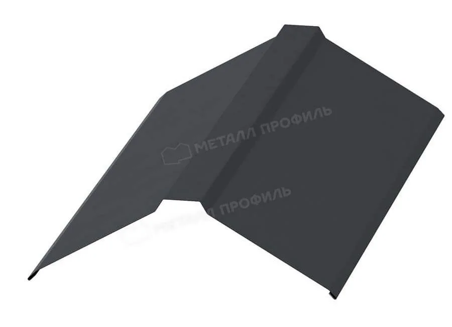 Планка конька плоского 120х120х2000 (Стилматт-20-7024-0.4)